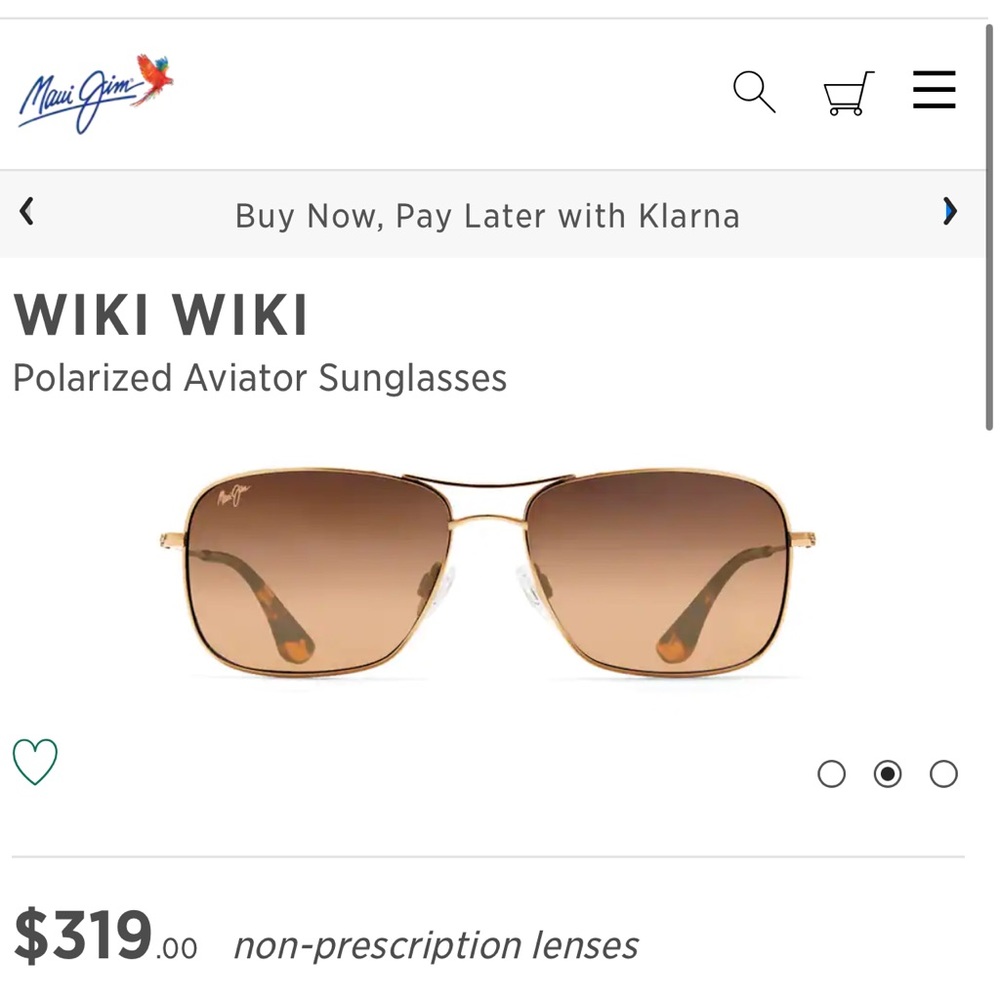 Maui Jim aviator sunglasses- for women